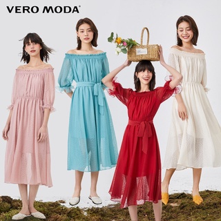 Vero moda đầm thun nữ chấm bi tay lỡ 3/4 32017c544