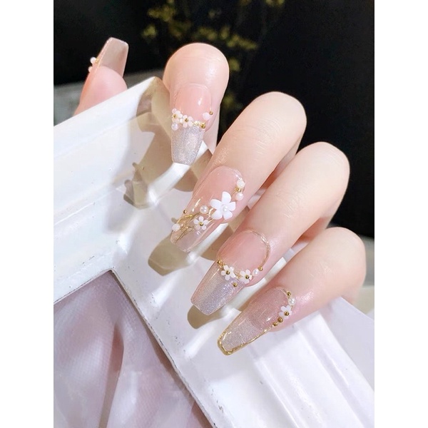 Set charm hoa sứ nhí - phụ kiện nail