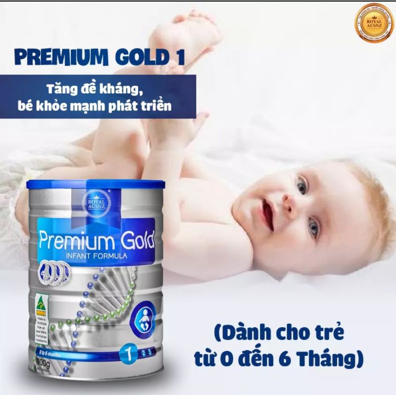 Sữa Hoàng Gia Úc Royal Asunz Premium Gold 1 2 3 (400g -> 900g) MPVC [Chính Hãng] DATE MỚI Phát Triển Toàn Diện Đề Khàng