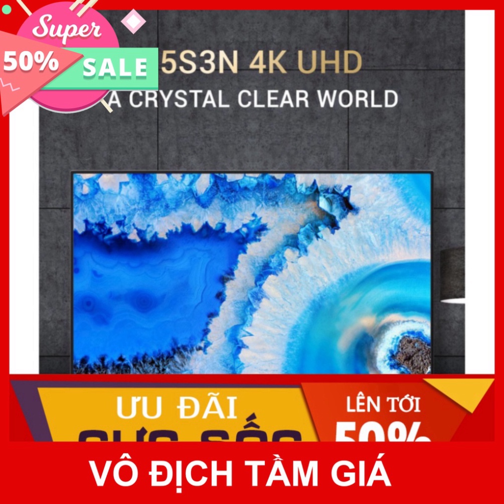 Smart Tivi Netflix 4K UHD Coocaa 55 inch Wifi - Model 55S3N - Miễn phí lắp đặt