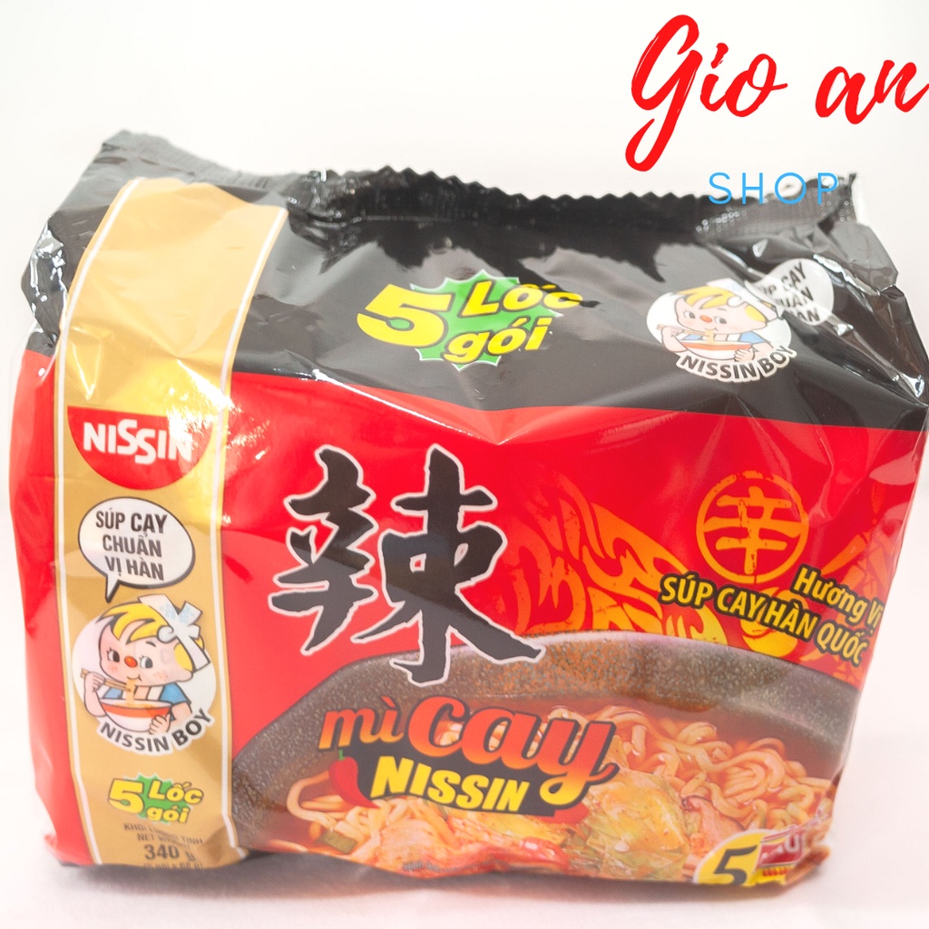 MÌ CAY NISSIN CHUẨN VỊ HÀN QUỐC (Lốc 5 Gói)