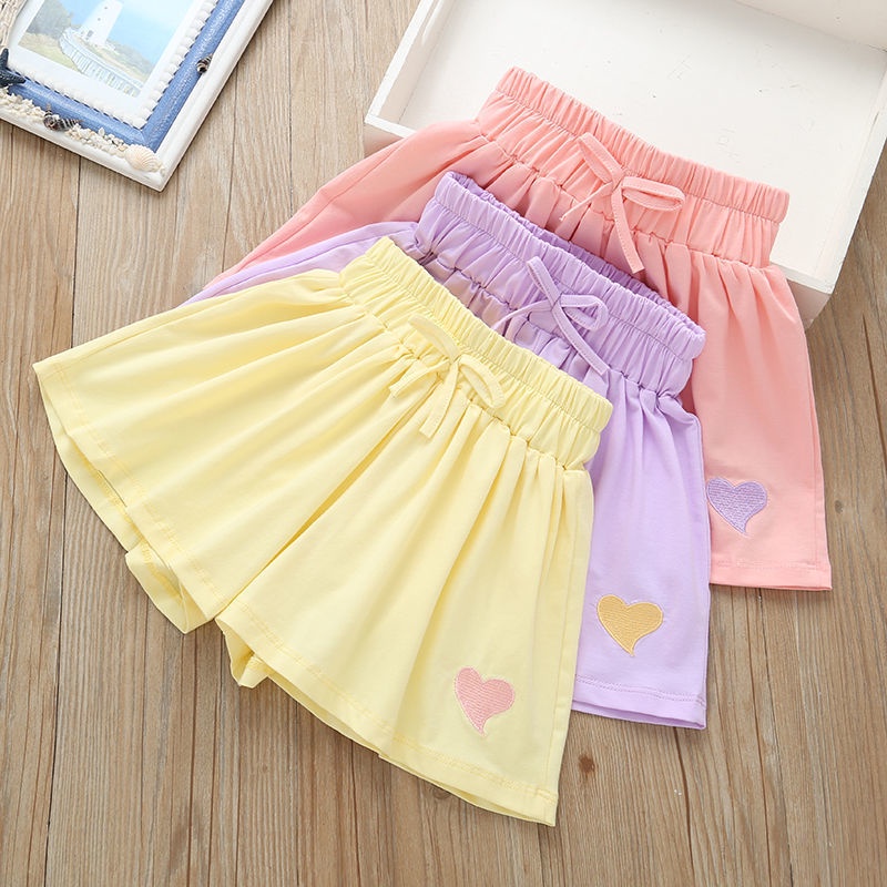 Quần Short Dáng Rộng Phong Cách Phương Tây Thời Trang Mùa Hè Phong Cách Hàn Quốc Mới Cho Bé Gái