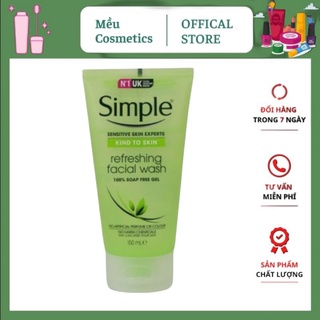 SỮA RỬA MẶT SIMPLE KIND TO SKIN REFRESHING FACIAL WASH GEL 150ml