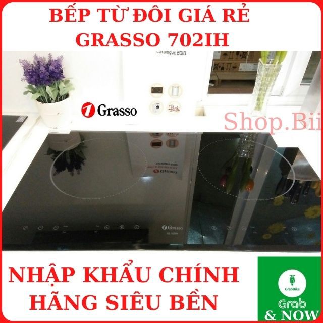 Bếp Từ Grasso GS-702IH Bếp Từ Đôi Giá Rẻ Được Nhập Khẩu Chính Hãng Bảo hành 24 Tháng Siêu Bền Hỗ Trợ Lắp Đặt Tại Hà Nội.