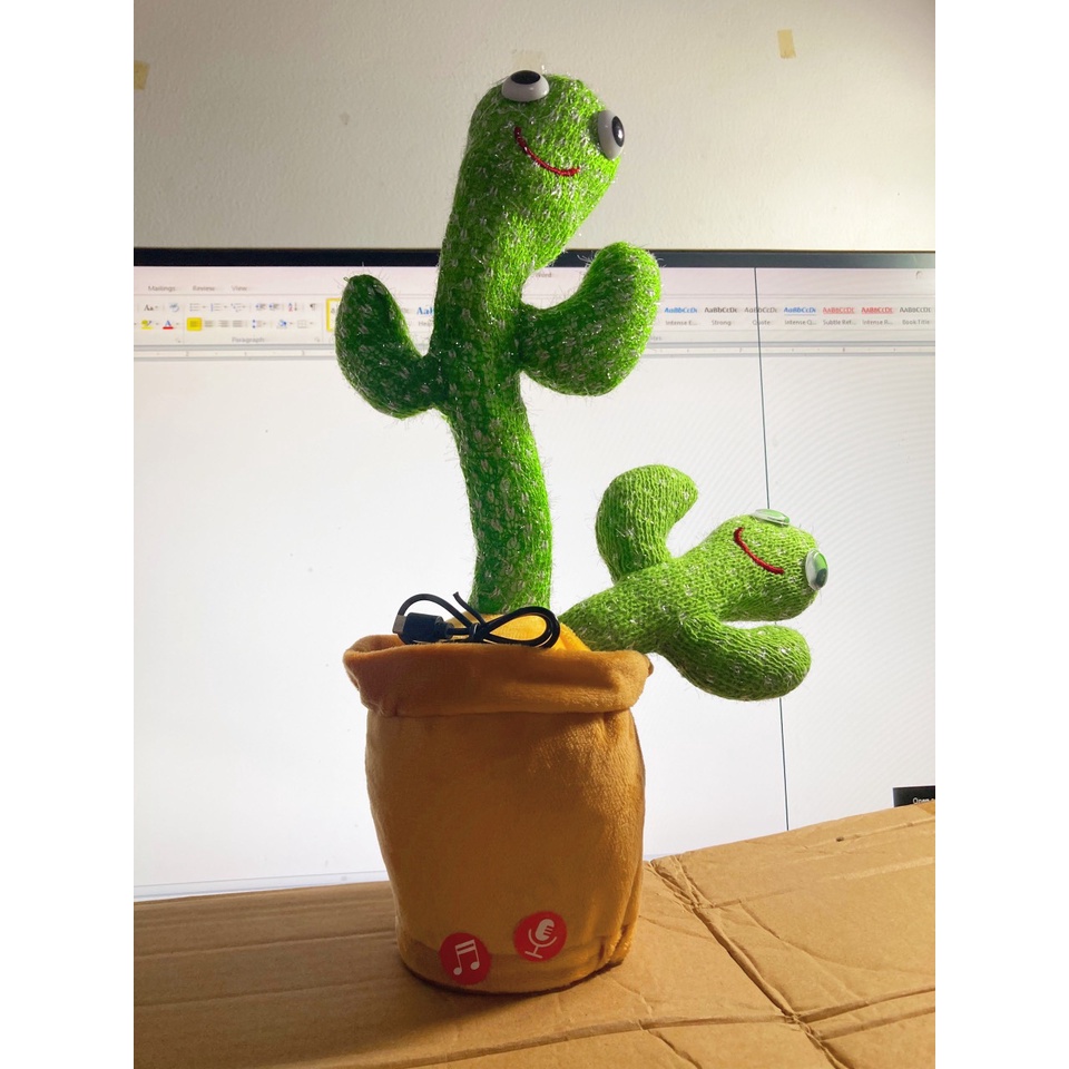 Đồ chơi Xương rồng nhảy múa [TIẾNG VIỆT, NHẠI GIỌNG, CÓ SẠC USB] cây xương rồng mẹ và con / Huggy Wuggy vui nhộn