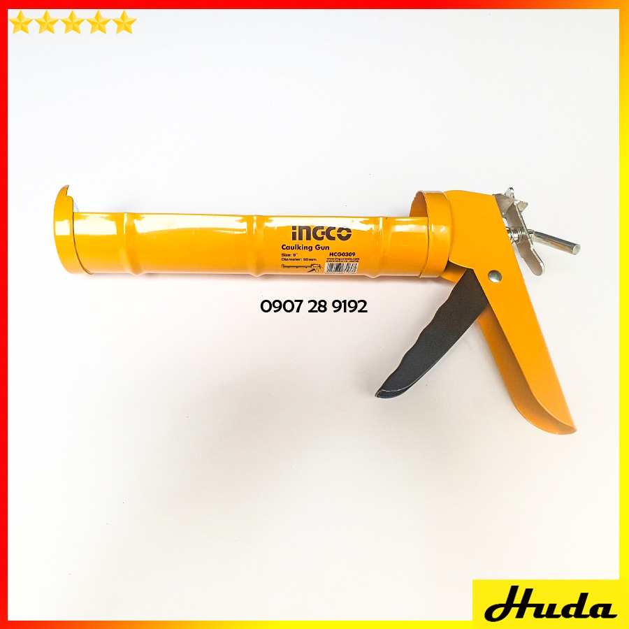 Súng bơm keo silicon Total Ingco dài 235mm 280mm đường kính 55mm thân dày chắc chắn