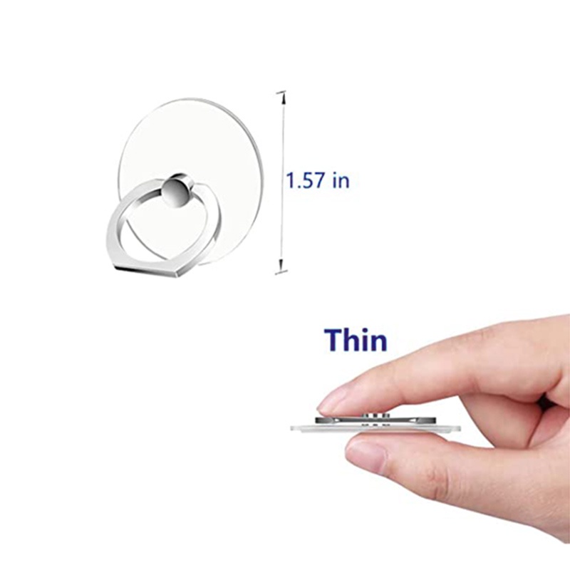 Nhẫn Đỡ Điện Thoại Trong Suốt Có Nam Châm Thông Dụng