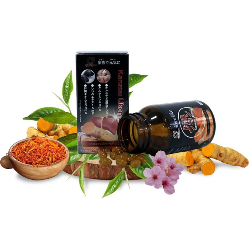 Kanzou Ukon hộp 90 viên Chăm sóc và bảo vệ tế bào gan cho lá gan khỏe mạnh