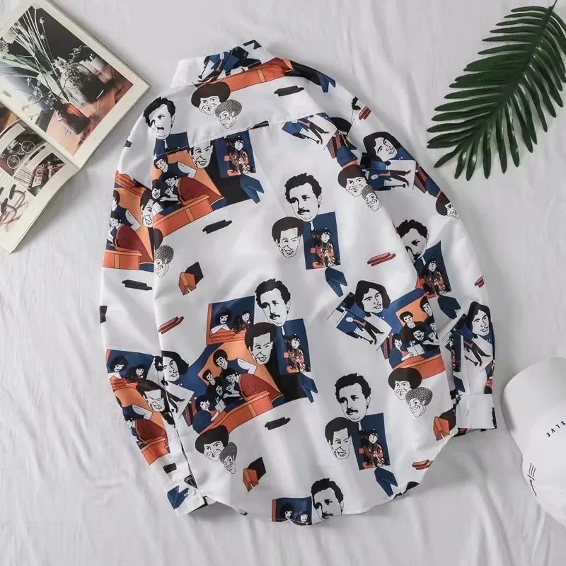 Áo Sơ Mi Dài Tay Phong Cách Châu Âu Thời Trang Thu Đông Cho Nam Size M-3Xl