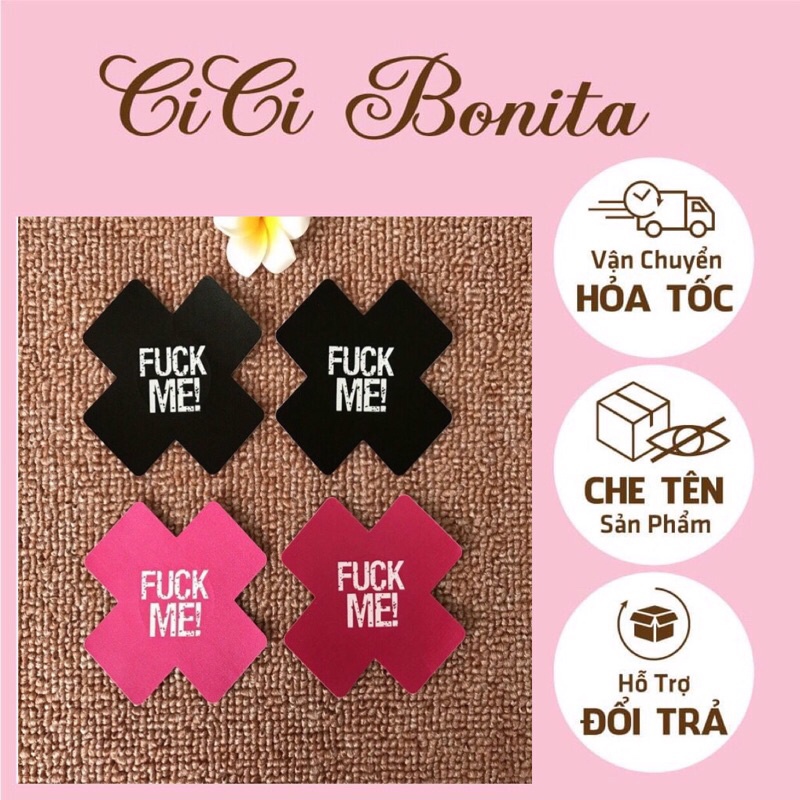 Dán ngực F* me, dán ti giấy dùng 1 lần CPK44 CICI BONITA HCM