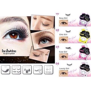 LÔNG MI GIẢ ING LASHTOC NO GLUE EYELASH (không cần dán keo)
