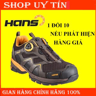 Giày bảo hộ hans hs 81 prince, siêu nhẹ, da chất lượng cao, đế pu, chống đâm xuyên, va đập mạnh
