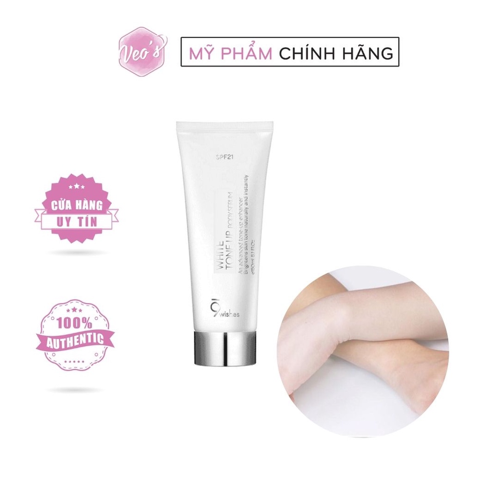 Kem dưỡng trắng da toàn thân 9Wishes White Tone-up Body Serum