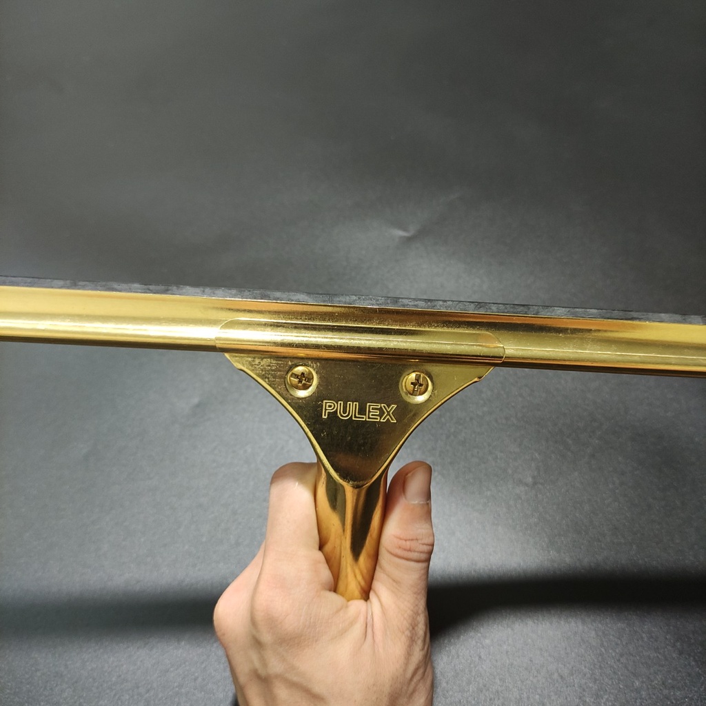 Cây lau kính cầm tay Pulex 35cm cao cấp màu vàng gold chuyên dụng vệ sinh kính mà mặt phẳng