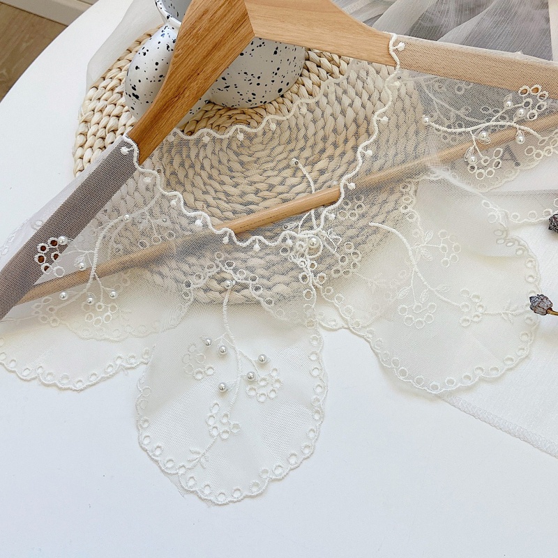 Vòng Cổ Thêu Đính Ngọc Trai Giả Phong Cách Hanfu Cổ Điển