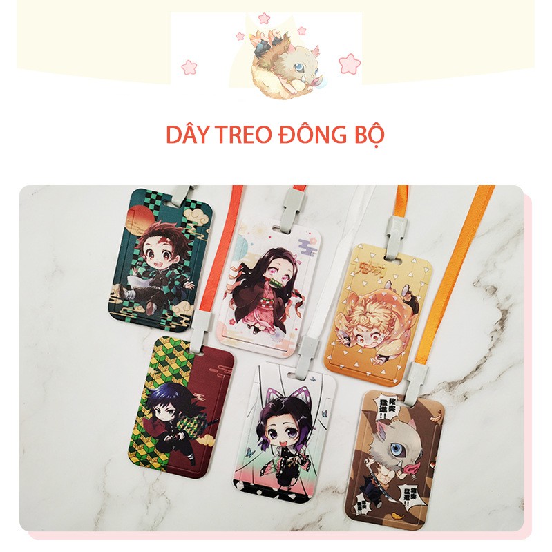 Bao thẻ / Bảng tên / Dây đeo thẻ cá nhân Anime KIMETSU NO YAIBA