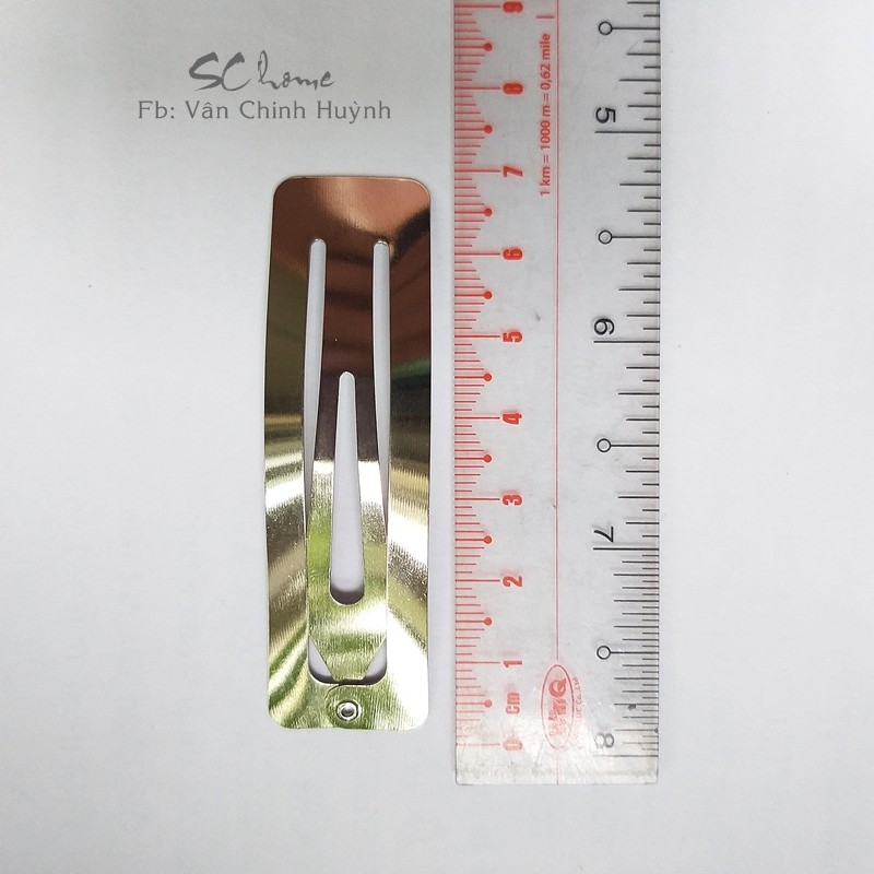 10 kẹp tóc chữ nhật 7cm