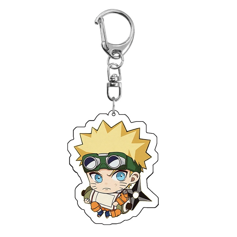 Móc khóa nhựa acrylic họa tiết naruto dễ thương