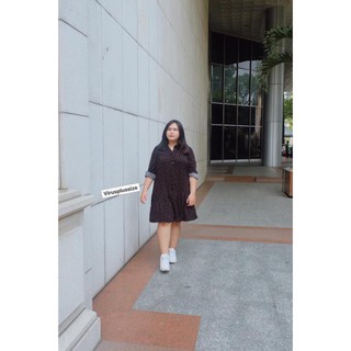 Plussize đầm babydoll primark đen chấm bi saleoutlet bigsize