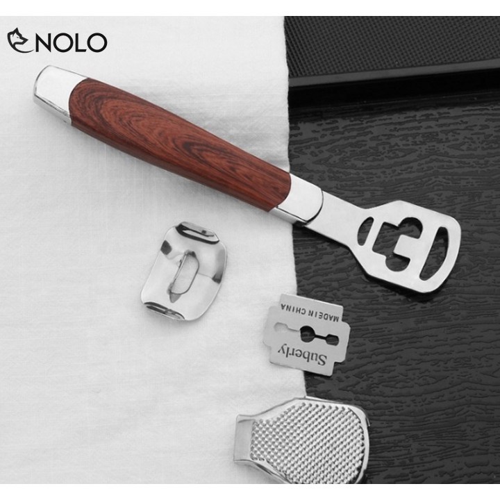 Bộ dụng cụ chà gót chân tẩy da chết bằng thép không gỉ