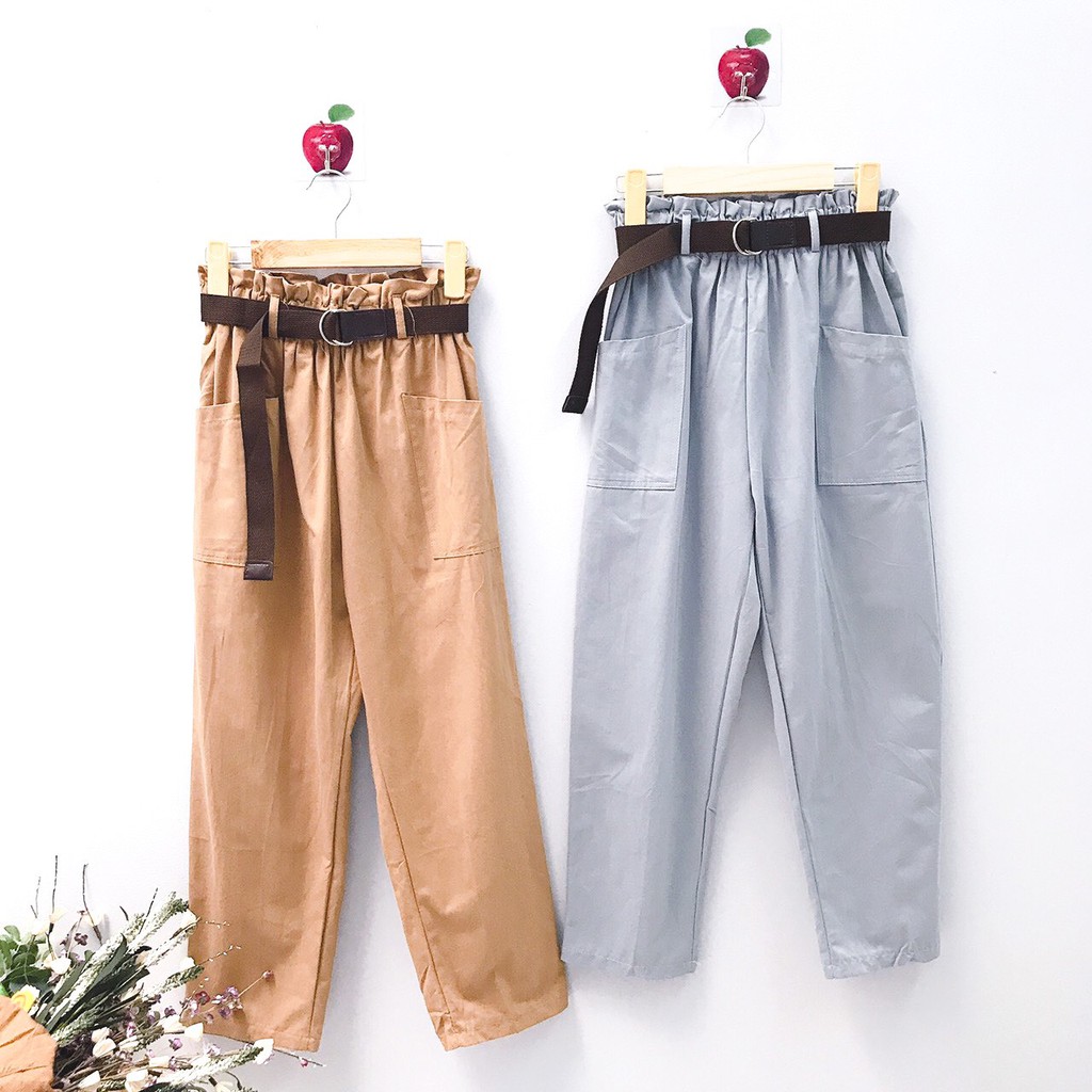 Quần kaki kèm nịt