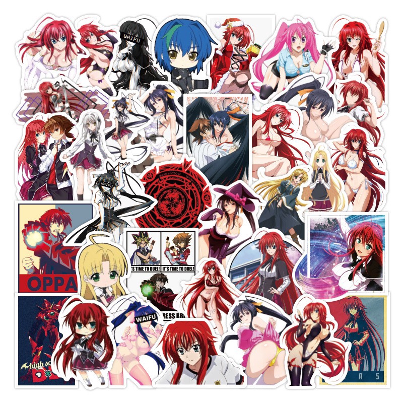 Set 100 miếng sticker hình truyện tranh High School DxD dán trang trí độc đáo