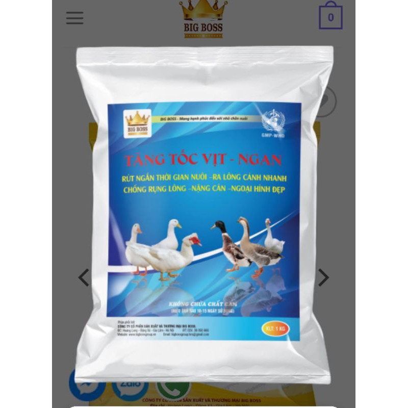 TĂNG TỐC VỊT NGAN 1 kg