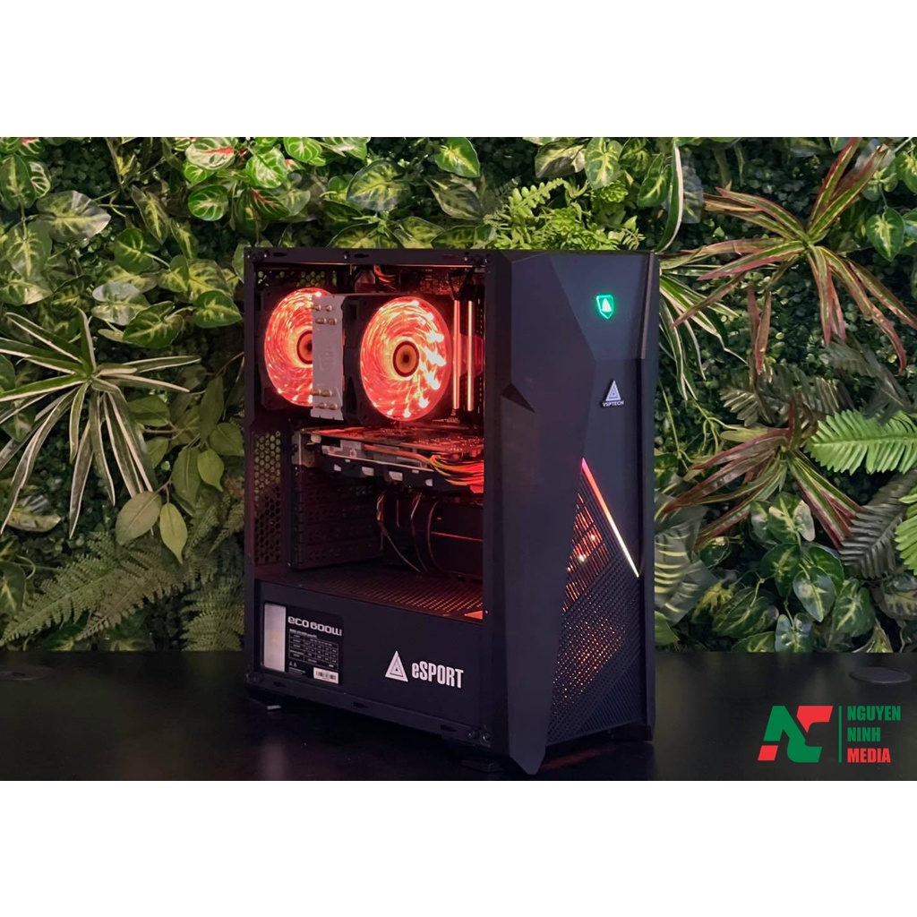 Vỏ Case Gaming VSP B17 Có Dải LED RGB Phía Trước - Hàng Chính Hãng