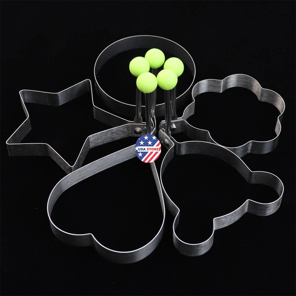 [Tổng Kho Sỉ] [Chọn Hình] Khuôn Rán Trứng Ốp La, Bánh - Khay Chiên Tạo Nhiều Hình Cute Có Núm Cầm