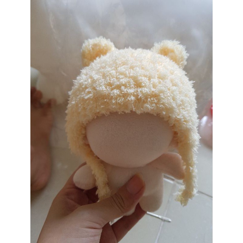 Mũ len tai gấu cho doll