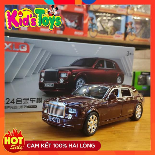 Xe mô hình sắt  Rolls-Royce Phantom nâu tỉ lệ 1:24 giá rẻ