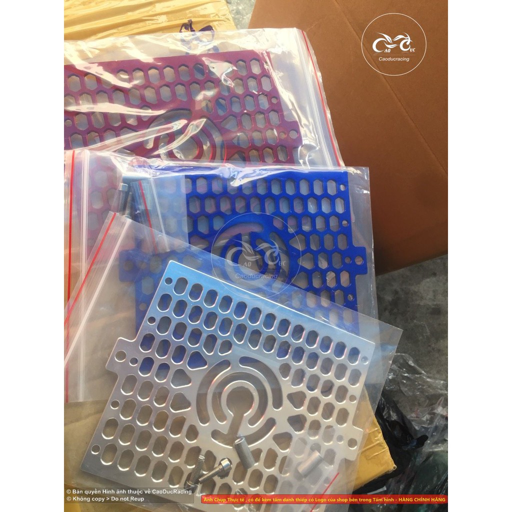 bảo vệ két nước nhôm cnc vario các đời