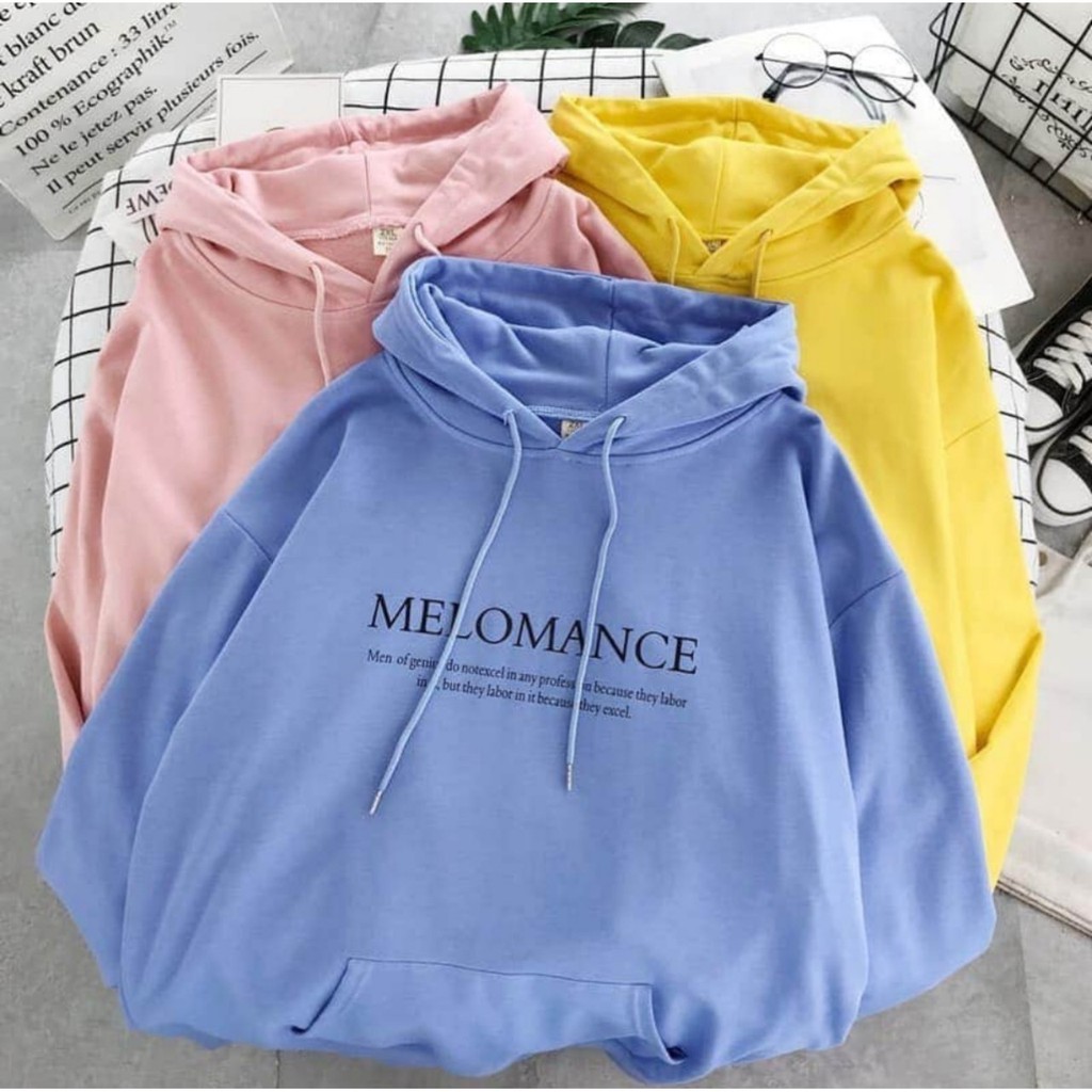 ÁO HOODIE CHUI ĐẦU NAM NỮ PHỐI CHỮ TAY DÀI CÓ NÓN SIEU ĐẸP TEEN