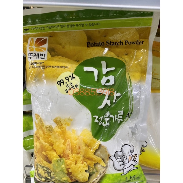 &lt;HOT&gt; Tinh bột khoai tây Potato Starch Hàn Quốc 1kg