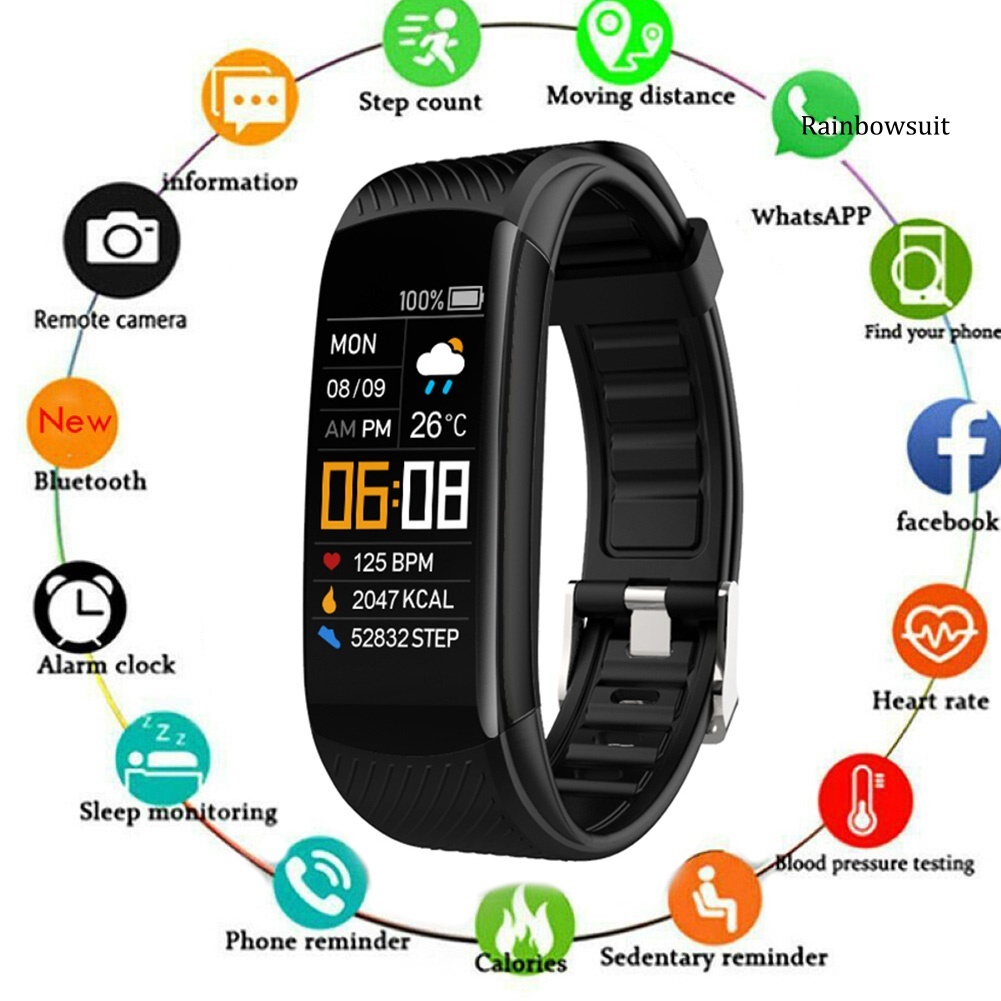 Vòng Đeo Tay Thông Minh C5S Chống Nước Theo Dõi Sức Khỏe Kèm Phụ Kiện