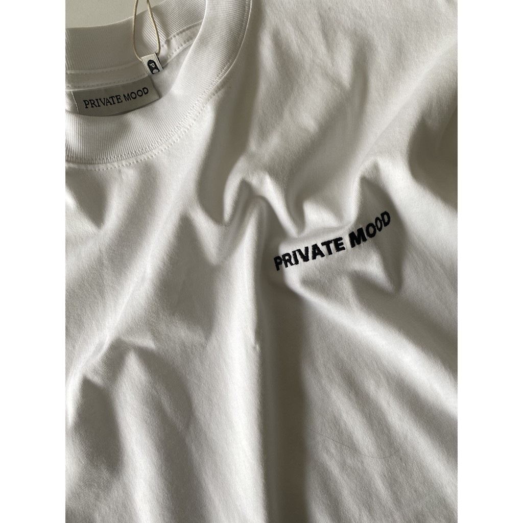 Áo thun PRIVATE MOOD® small logo basic T-shirt black/white | BigBuy360 - bigbuy360.vn
