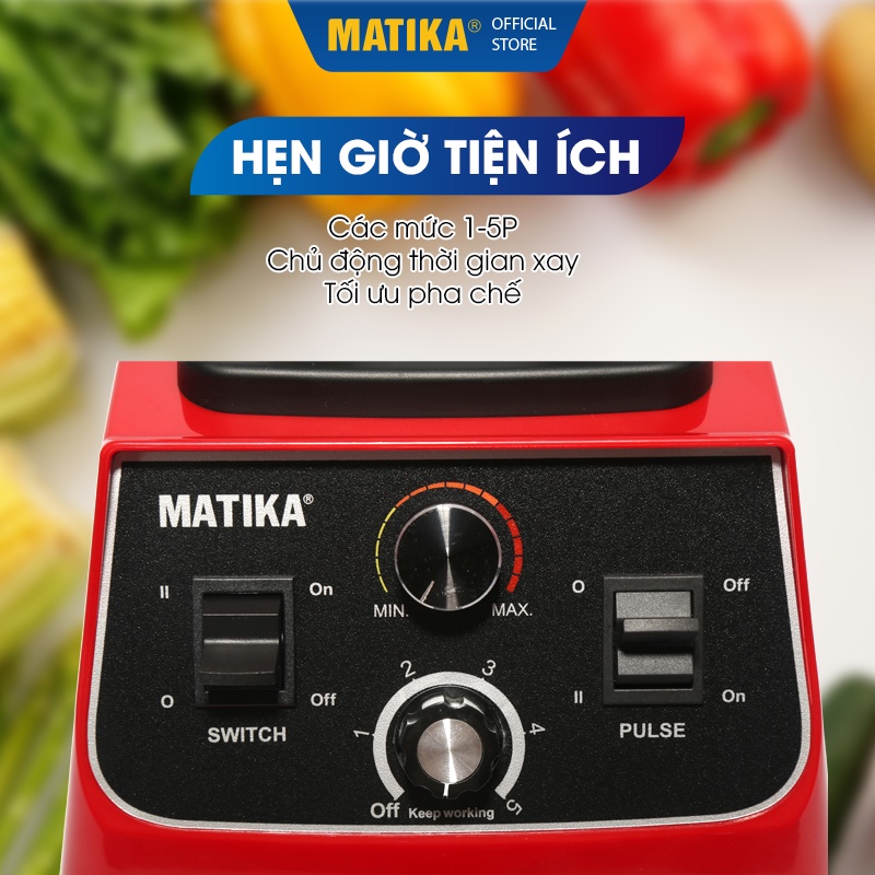 Máy Xay Công Nghiệp Đa Năng MATIKA 2L - 1500W MTK-3152