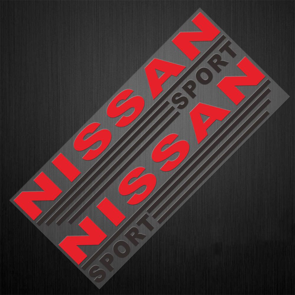 Bộ 2 Tem Dán Gương Chiếu Hậu Ô Tô NISSAN