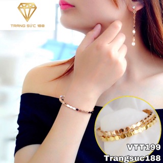 Vòng tay titan lục giác tinh xảo VTT199