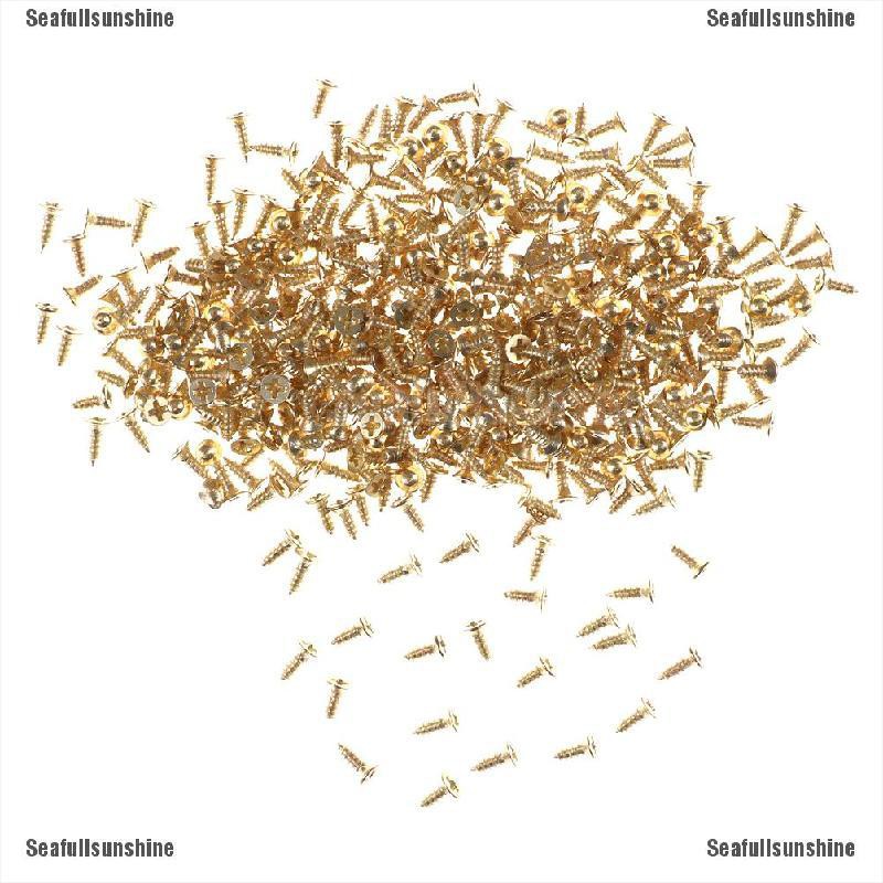 Ốc Vít Đầu Dẹt Mạ Vàng Chuyên Dụng Chất Lượng Cao