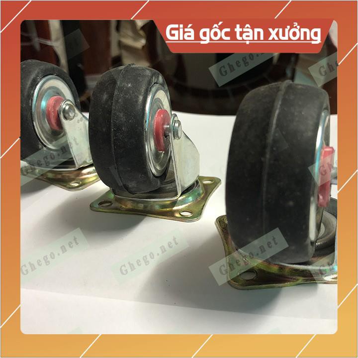Bánh xe cao xu quay đen FREESHIP  Bánh xe chịu lực giá rẻ