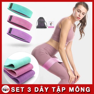 Bộ 3 Dây Tập Mông Đùi Đa Năng Aolikes - Dây Chun Tập Mông - DKL098