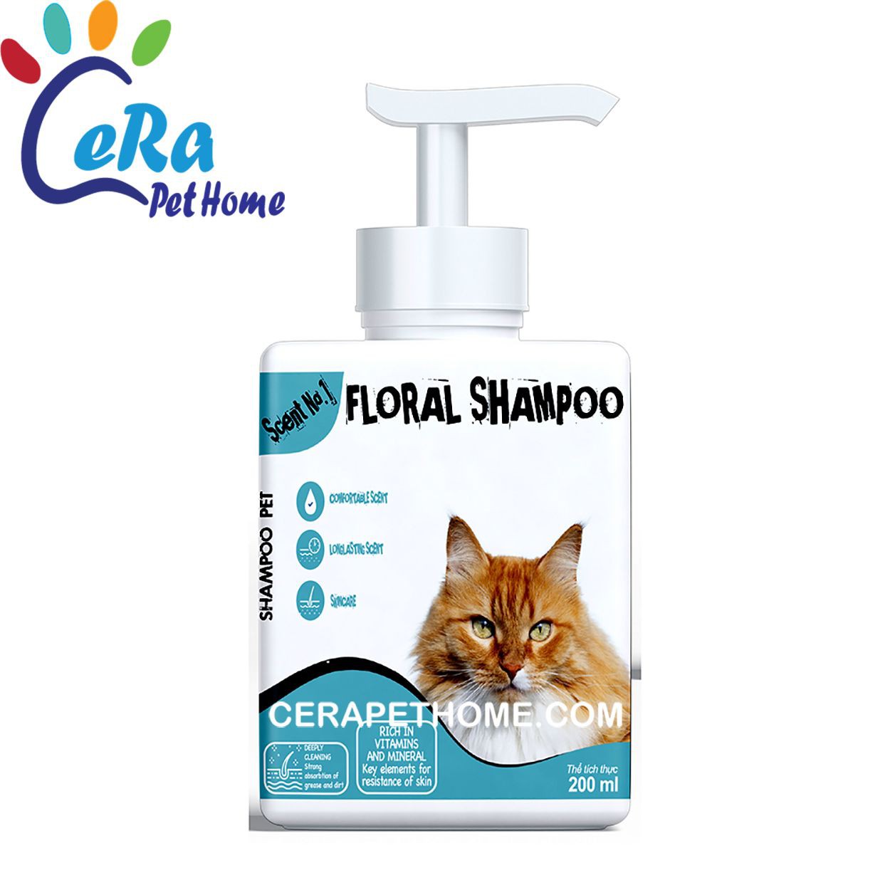Sữa Tắm Thơm Lâu Dành Riêng Cho Mèo - Floral Shampoo 200ML