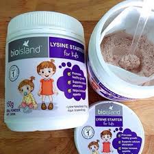 Bột tăng chiều cao Bio Island Lysine starter hộp 150gr