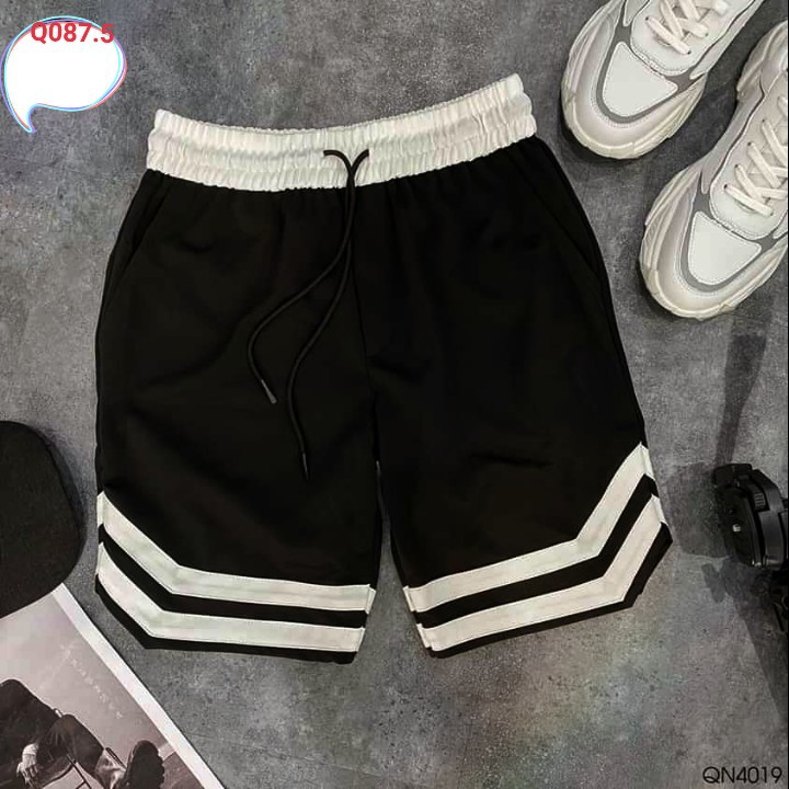 ❤️ GIÁ SỐC ❤️ - QUẦN SHORT NAM NỮ VẢI CÀO SỌC 2V MÀU ĐEN - CỰC THOÁNG MÁT, LỊCH SỰ, PHONG CÁCH THỂ THAO CÓ TÚI