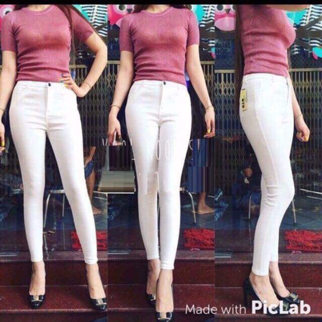 Quần kaki ôm, quần tregging, quần kaki trắng ôm, quần nữ, quần kaki co giãn | BigBuy360 - bigbuy360.vn
