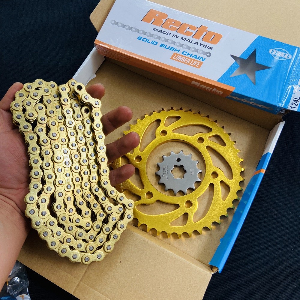 (chú ý) COMBO NHÔNG SÊN DĨA VÀNG 9LY RECTO HÀNG CHUẨN XÀI CHO EXCITER, WINNER, SATRIA, SONIC