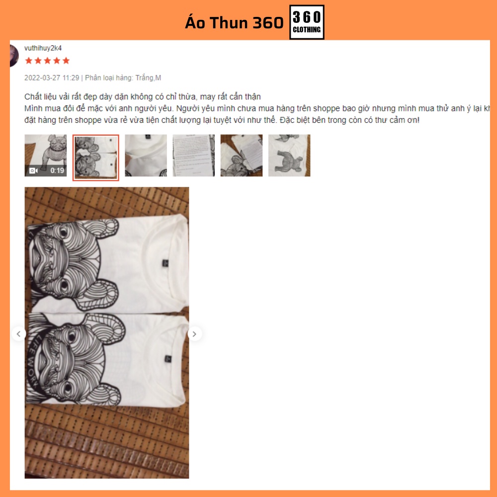 Áo thun nam nữ tay lỡ trắng đen 3D DOG LIFE WORK unisex dáng rộng basic, áo phông nam nữ mặc đôi siêu hót