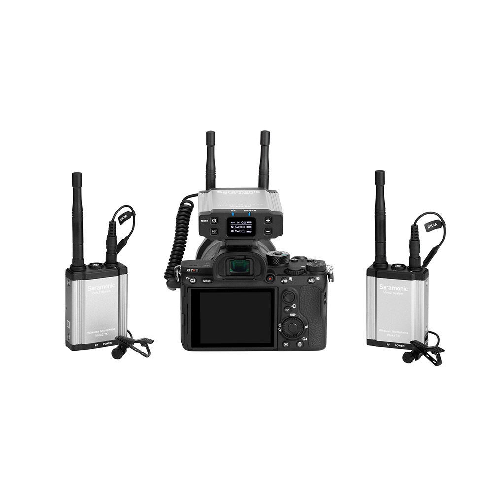 Bộ Micro Thu Âm Không Dây Saramonic Vlink2 Kit 2 -Sáng Tạo Nội Dung, Làm Phim, Vlog -Bảo Hành Chính Hãng 24 Tháng