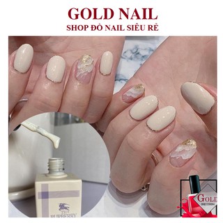 Sơn gel Hàn quốc - sơn gel burberry màu trắng sữa , hottrend của năm